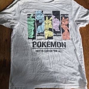 White Pokémon Graphic T-Shirt